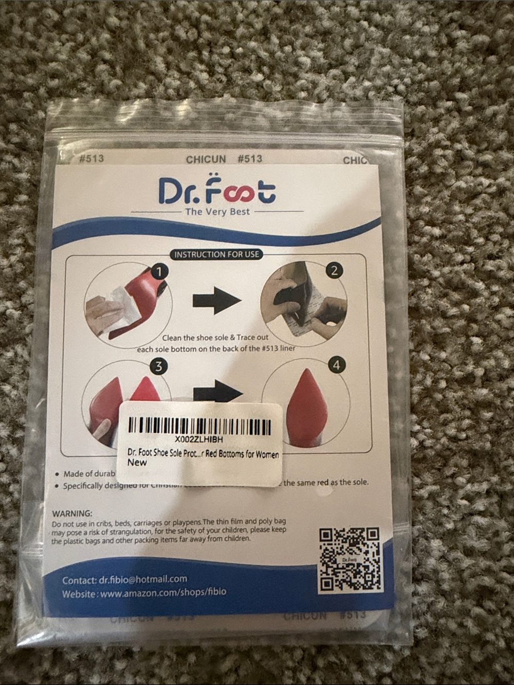 Women's Red Shoe Sole Protectors